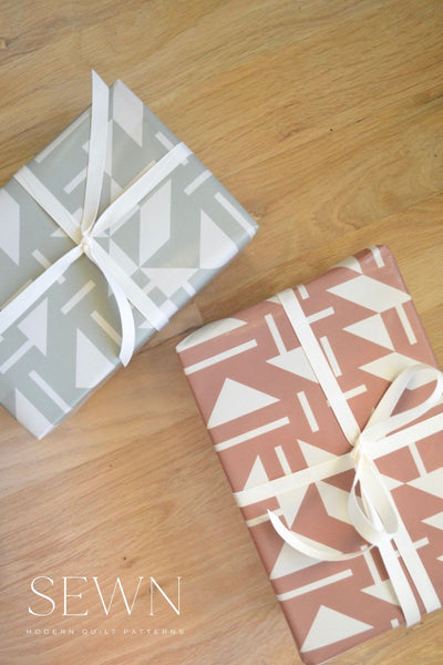 Wrapping Paper | Playroom Quilt | Mocha Mousse