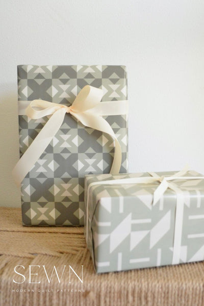 Wrapping Paper | Playroom Quilt Pattern | Sage Green