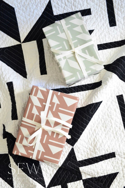 Wrapping Paper | Playroom Quilt | Mocha Mousse
