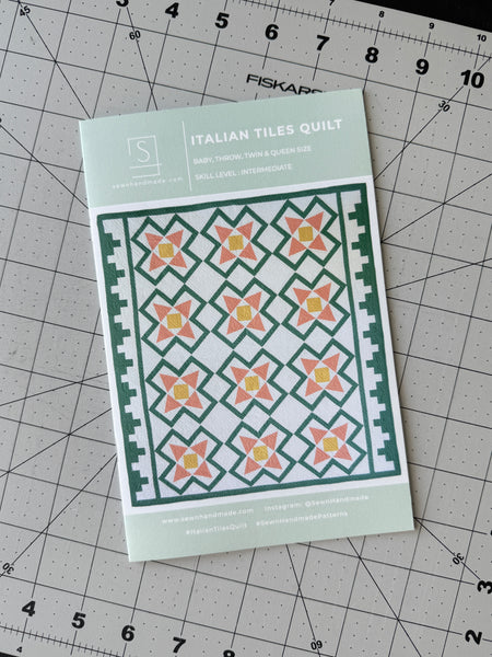 Italian Tiles Quilt PAPER Pattern