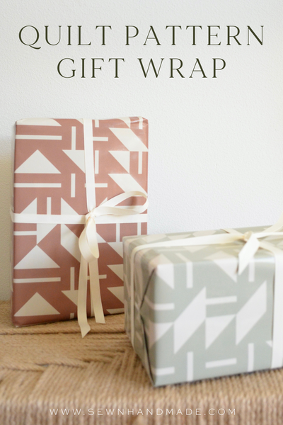 Wrapping Paper | Playroom Quilt | Mocha Mousse