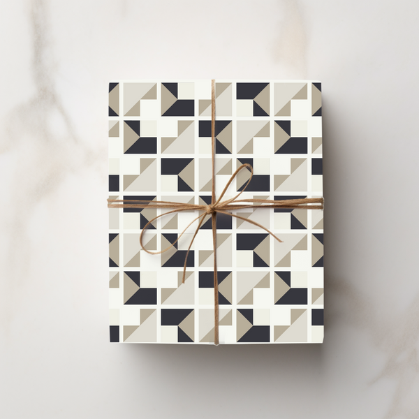 Wrapping Paper | Perfect Placement | Charcoal & Antique Navy