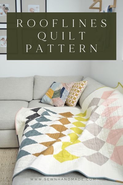 Rooflines Quilt PAPER Pattern