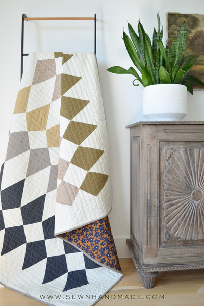 Rooflines Quilt PAPER Pattern