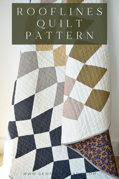 Rooflines Quilt PAPER Pattern