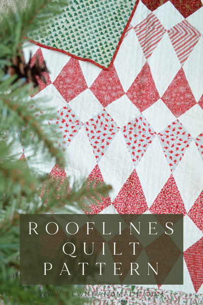 Rooflines Quilt PAPER Pattern