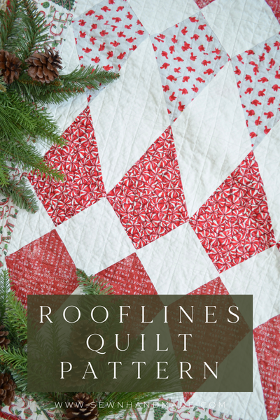 Rooflines Quilt PAPER Pattern