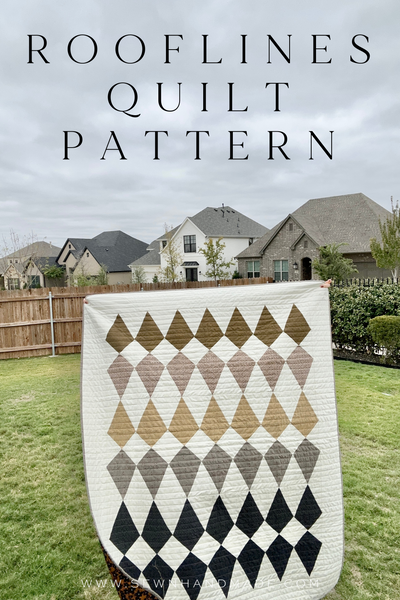 Rooflines Quilt PAPER Pattern