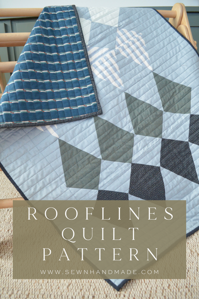 Rooflines Quilt PAPER Pattern