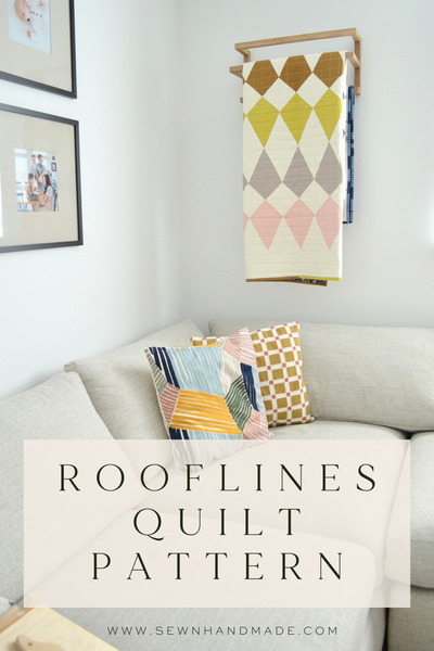 Rooflines Quilt PAPER Pattern
