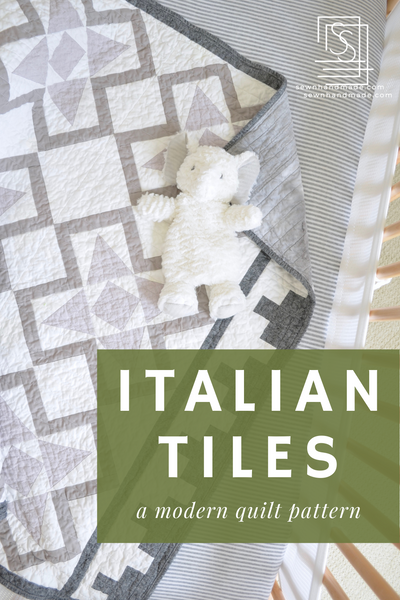 Italian Tiles Quilt PAPER Pattern