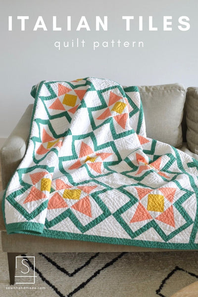 Italian Tiles Quilt PAPER Pattern