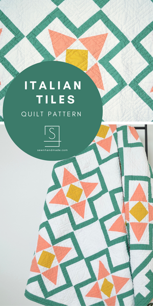 Italian Tiles Quilt PAPER Pattern