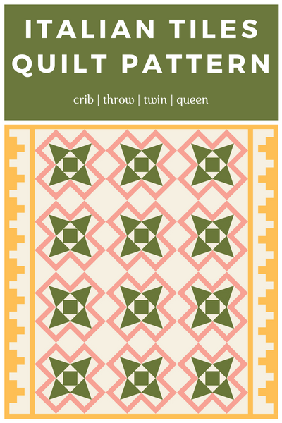 Italian Tiles Quilt DIGITAL PDF Pattern