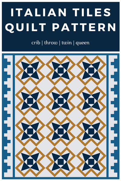 Italian Tiles Quilt DIGITAL PDF Pattern