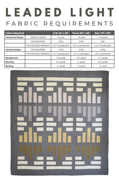 Leaded Light Quilt DIGITAL PDF Pattern