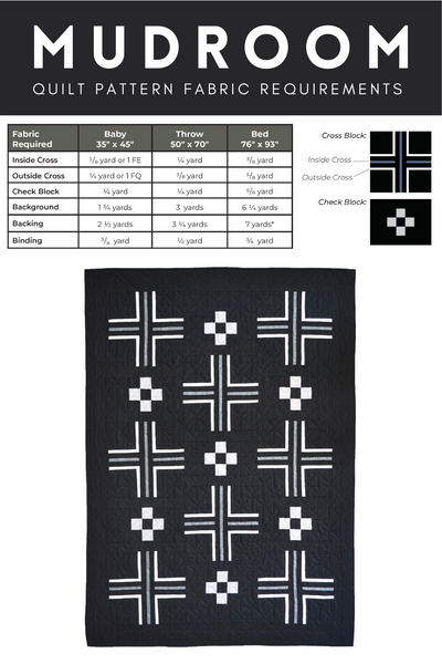 Mudroom Quilt DIGITAL PDF Pattern