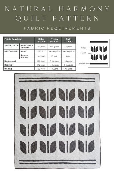 Natural Harmony DIGITAL PDF Pattern