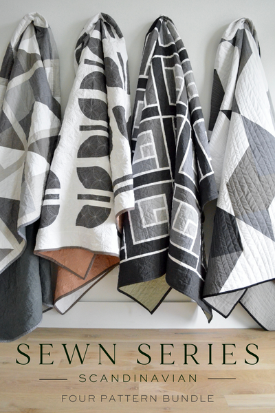 Sewn Scandinavian Series: DIGITAL PDF Quilt Pattern Bundle