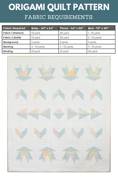 Origami Quilt DIGITAL PDF Pattern