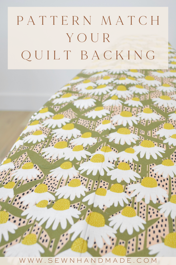 Pattern Matching Your Quilt Backing