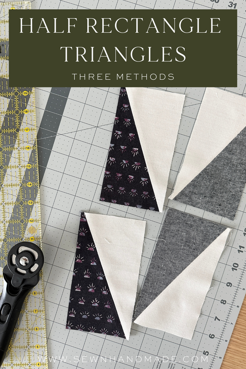 Writting Basic Pattern Ritangle Half Rectangle Triangles – Sewn Modern Quilt Patterns by Amy Schelle