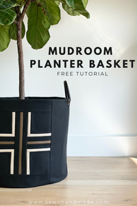 Free Mudroom Planter Basket Tutorial