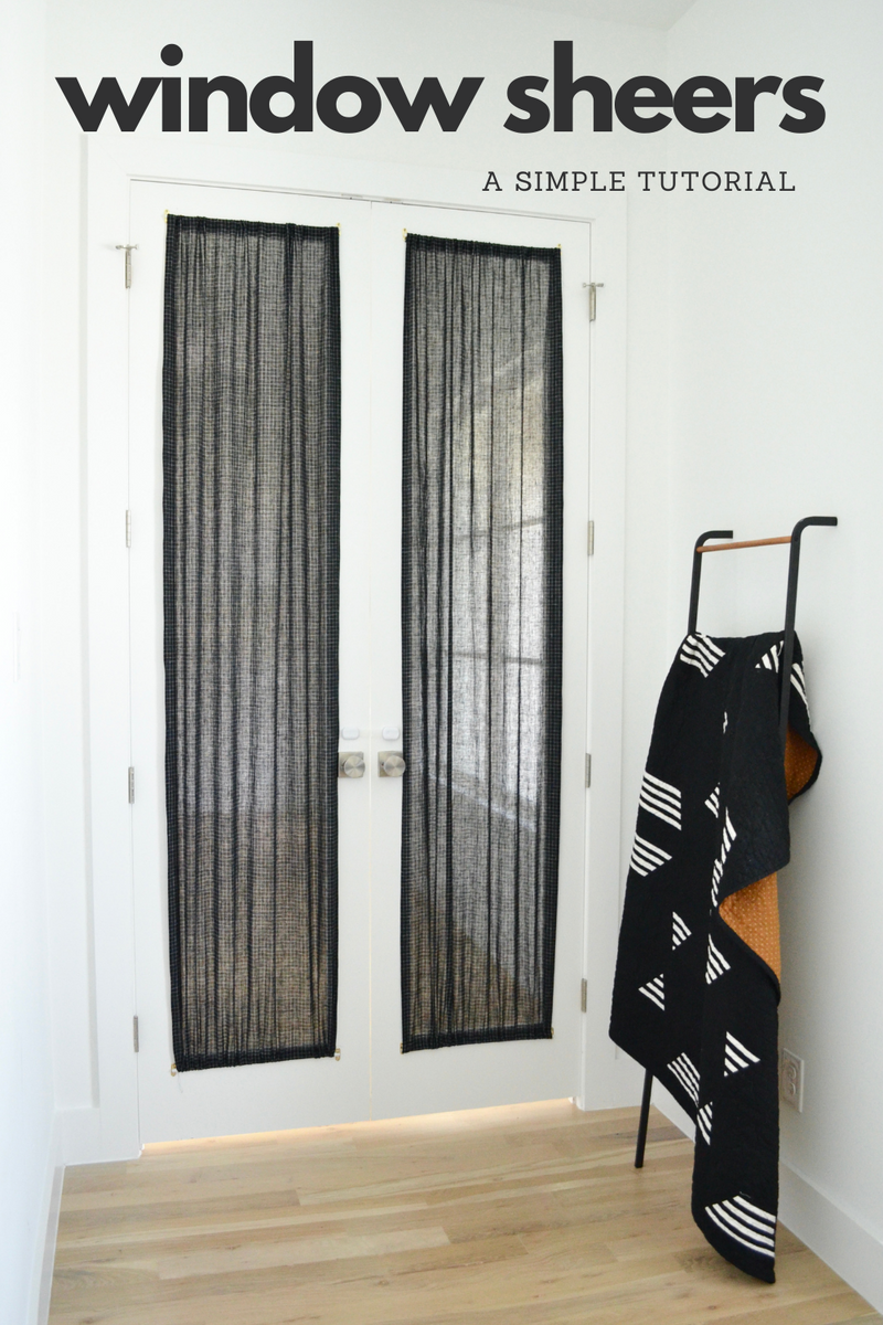 French Door Window Sheers – Sewn Modern Quilt Patterns by Amy Schelle