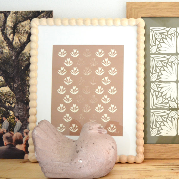 Tulip Fields, Taupe (unframed)