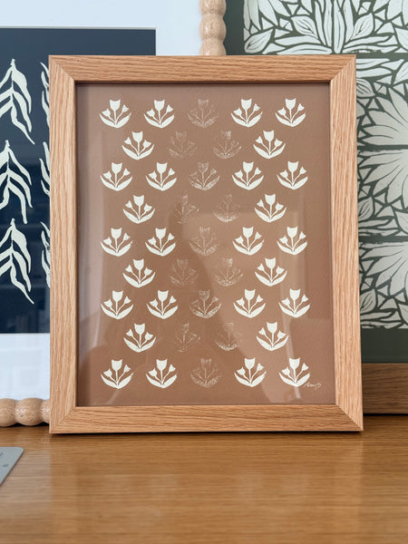 Tulip Fields, Taupe (unframed)
