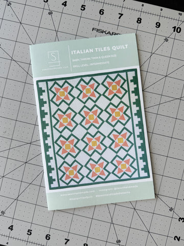 Italian Tiles Quilt PAPER Pattern