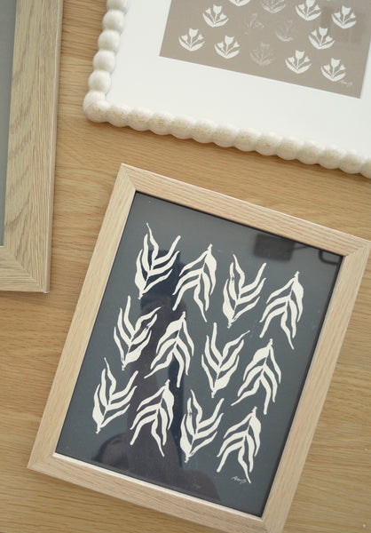 Dancing Palms, Navy (unframed)