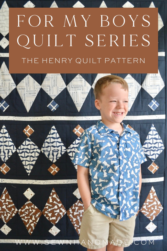 Henry Quilt PAPER Pattern – Sewn Modern Quilt Patterns by Amy Schelle