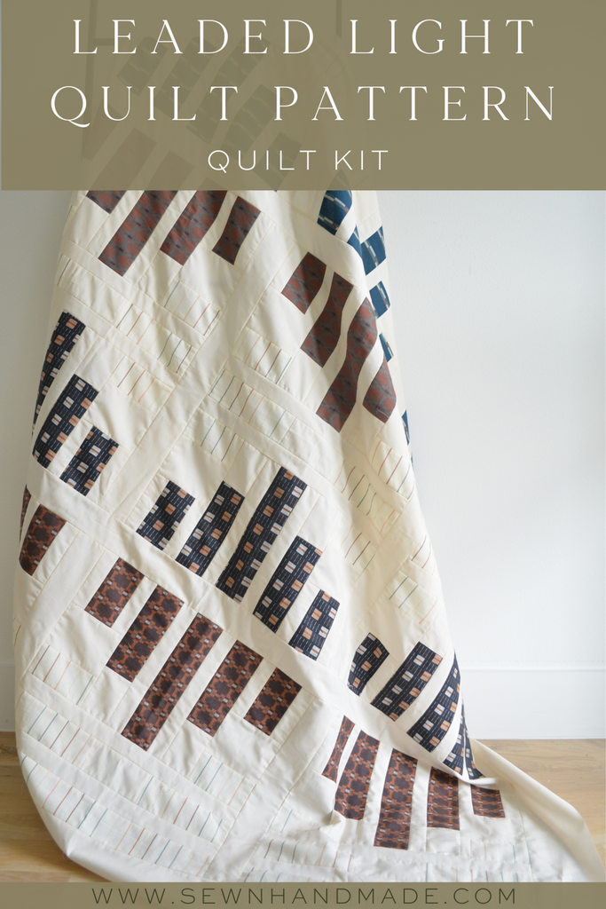 Leaded Light Quilt Kit Sewn Modern Quilt Patterns by Amy Schelle