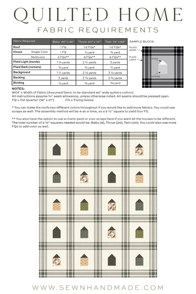 SH121 Quilted Home Quilt Pattern (Wholesale Bundle)