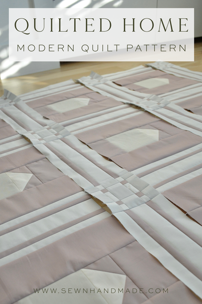Quilted Home Quilt PAPER Pattern