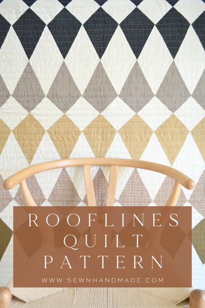 Rooflines Quilt PAPER Pattern