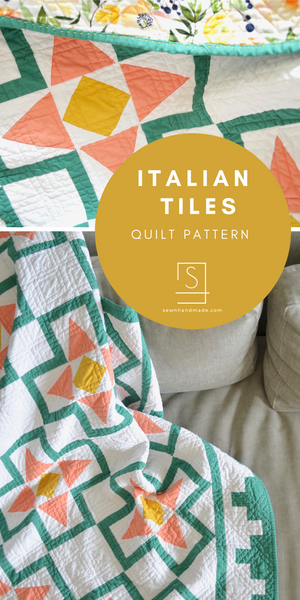 Italian Tiles Quilt PAPER Pattern