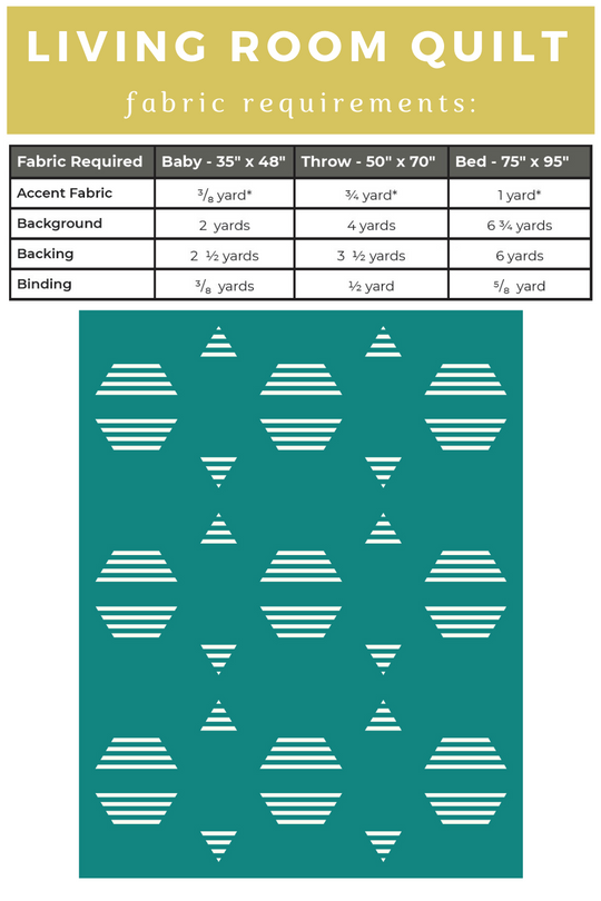 Living Room Quilt DIGITAL PDF Pattern Sewn Modern Quilt Patterns by